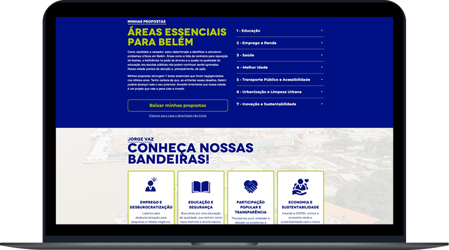 Site do Vereador Jorge Vaz
